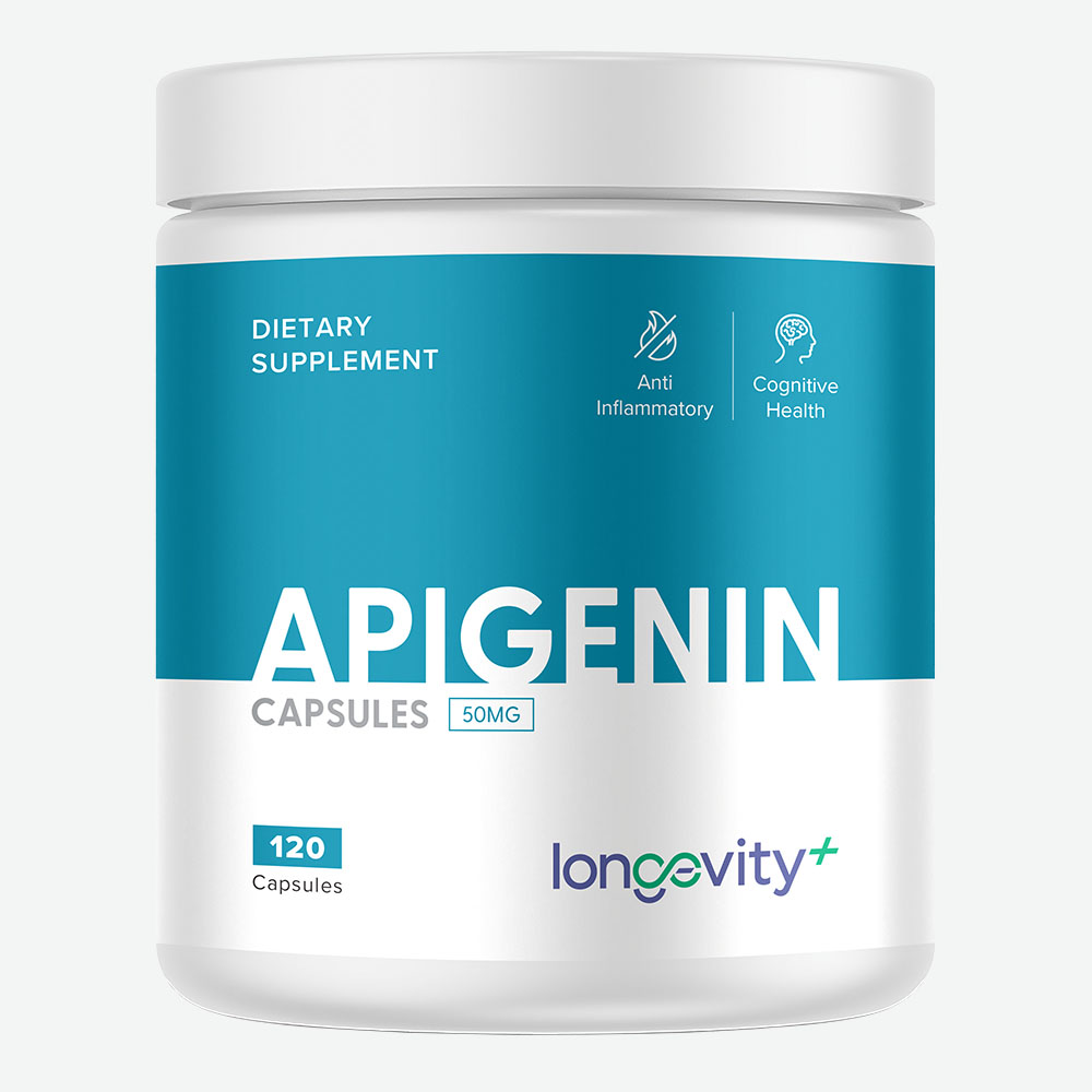 Apigenin 50mg for Sleep, Stress Relief & Antioxidant Support ...